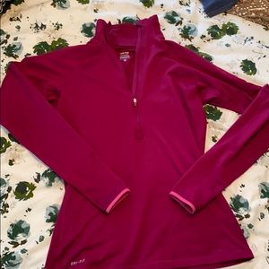 Nike Pro Dri Fit half zip Pull Over